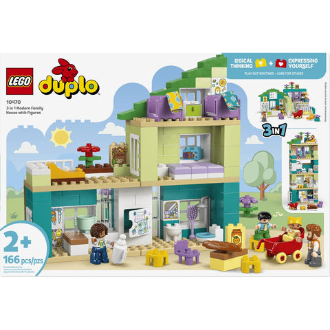 LEGO DUPLO Town 3 in 1 Modern Family House with Figures 10470
