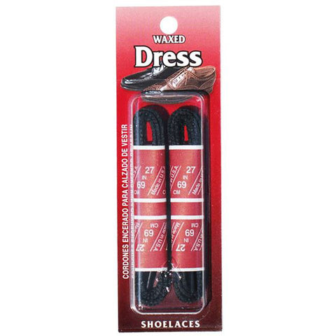 Black Waxed Dress Shoe Laces 1101