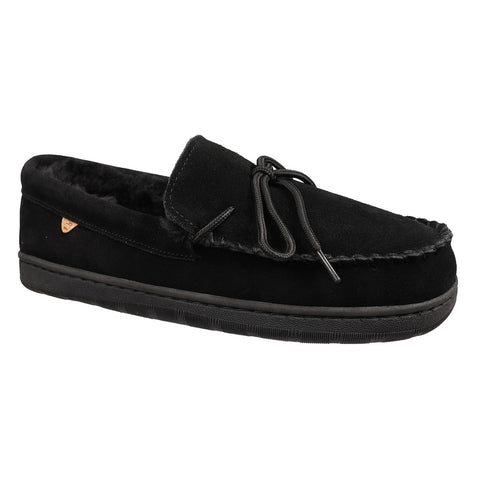 Men's Theo Moccasin Slippers EM2428 Black