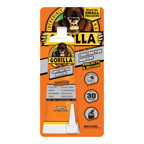 All Purpose Gorilla Construction Adhesive 2.5 Oz. 8020002