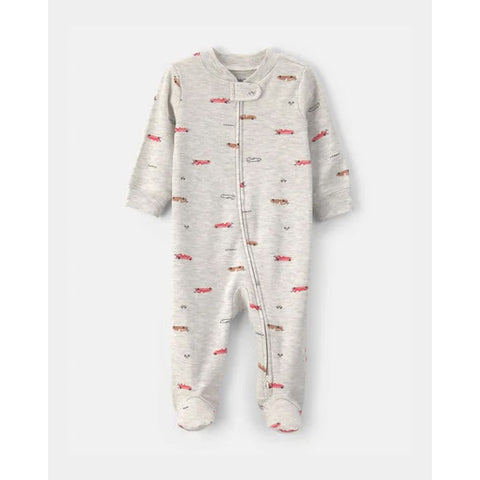 Baby Boys' Race Car 2-Way Sleep and Play Pajamas 1V244810