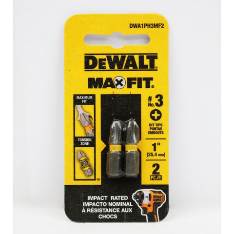1 in. #3 Philips Bit (2-Piece)