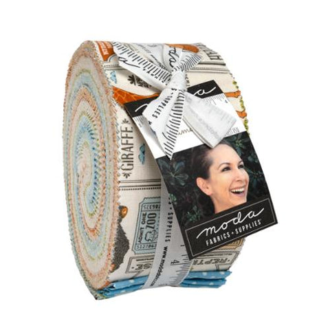 Animal Park Fun Cotton Fabric Jelly Roll 20960JR