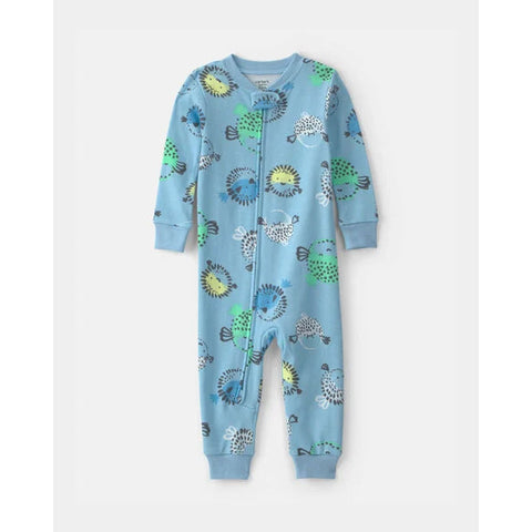blue puffer fish, Toddler Boys' Footless Pajamas 2V249