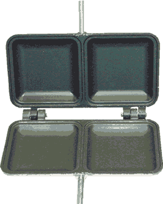 Palmer 2 in 1 Non-Stick Double Mountain Pie Maker 2IN1T Made in USA