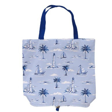 sailing, Foldable Compact Tote Bag HT