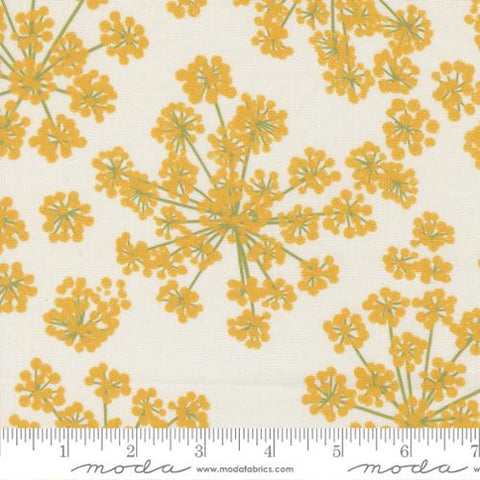 cream, Garden Series Collection Fennel Cotton Fabric 3326