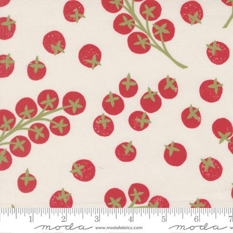 cream, Garden Series Collection Tomatoes Cotton Fabric 3327
