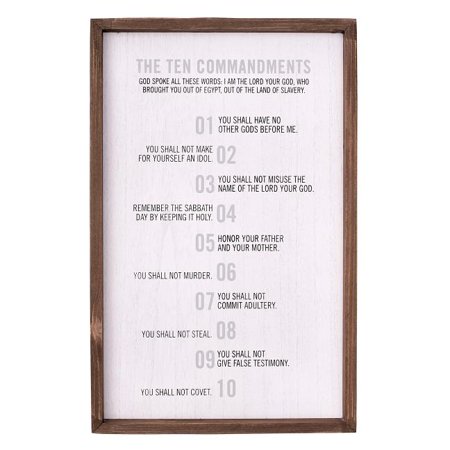 10 Commandments Wall Plaque PLA057