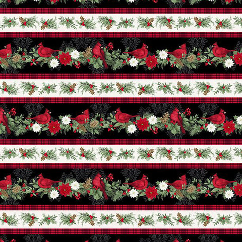 Cardinal Charm Collection Repeating Stripes Cotton Fabric 39927-139