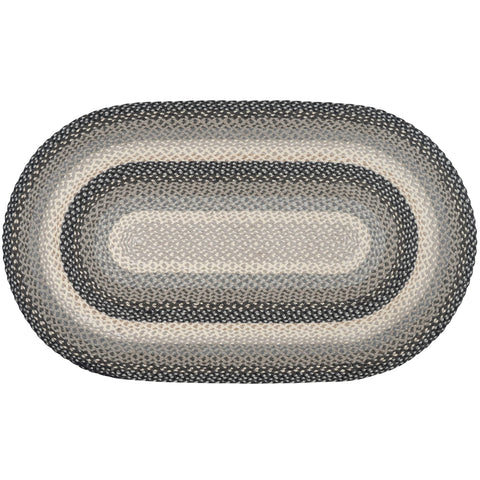 Braided Rug Oval Gray/Sand/ Ivory C-890
Size 3 x 5