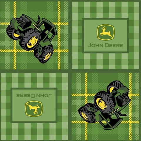 plaid patch, John Deere Cotton Fabric Collection 46792
