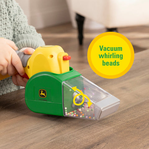 John Deere 2-in-1 Power Tool Toy with Toy Saw and Toy Vacuum 47614