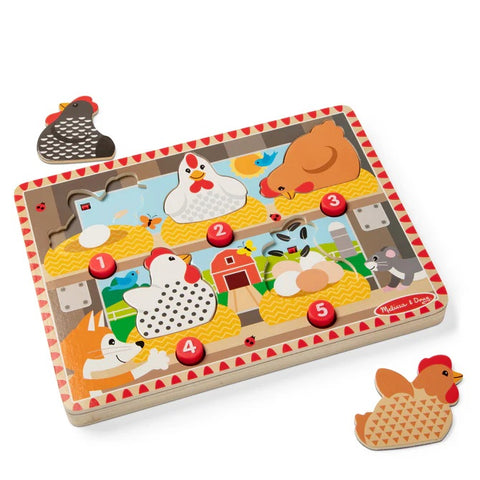 Happy Hens Push to Pop Puzzle 51712
