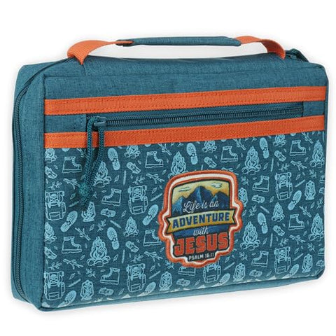 Adventure with Jesus Teal and Orange Fashion Bible Cover BBM882