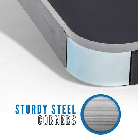 sturdy steel corners