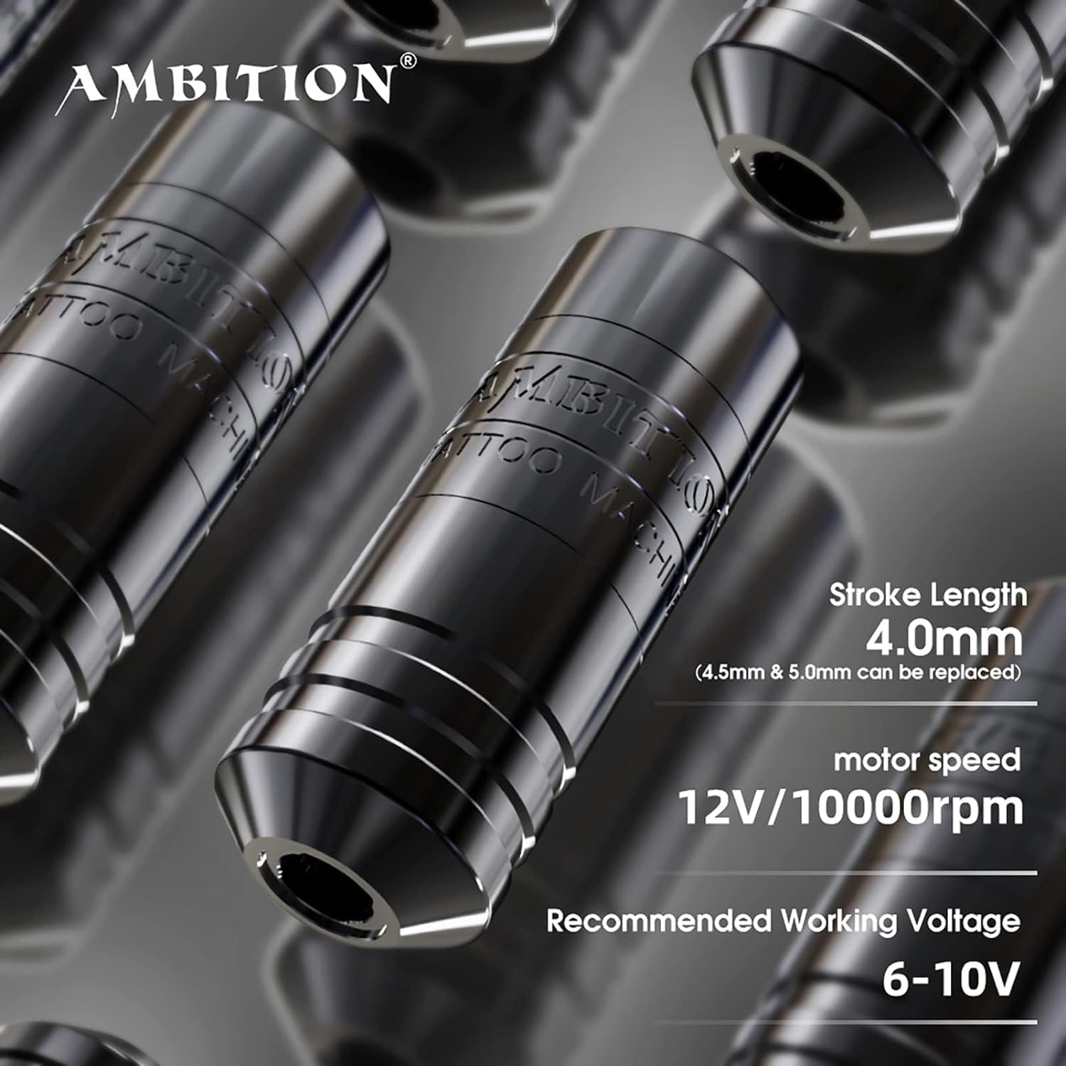 Ambition Torped Wireless Tattoo Pen Machine Gold Kit 32mm