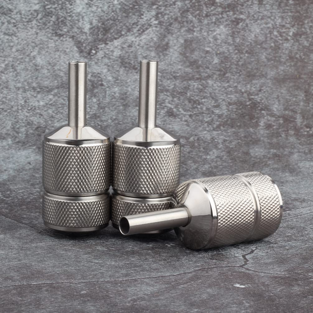 30mm Stainless Steel Tattoo Machine Tube Handle Grips Tip With Self Lock By Artibetter