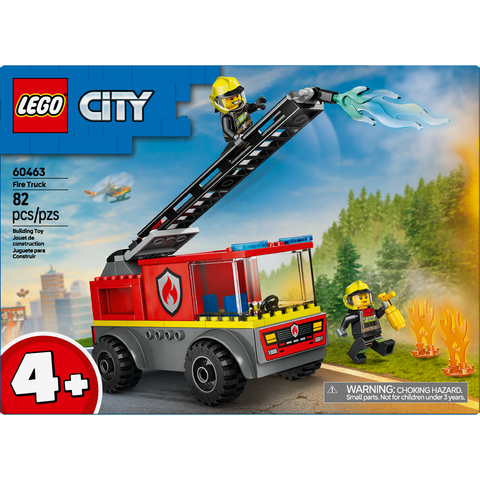 LEGO City Fire Ladder Truck, Firefighter Toy Vehicle Gift for Kids 60463