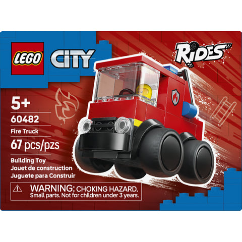 LEGO City Rides � Fire Truck Toy Building Set 60482