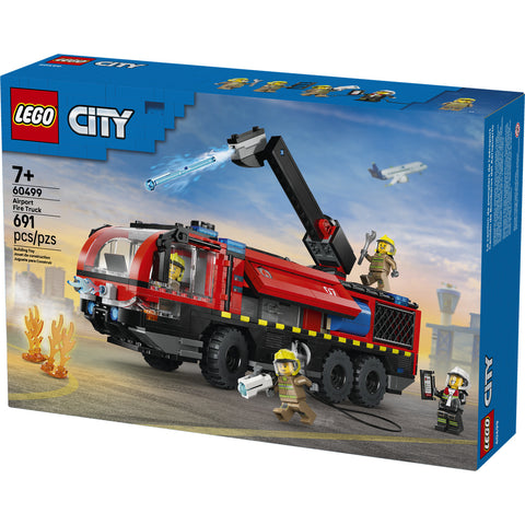 LEGO City Airport Fire Truck - Toy Truck Building Set 60499