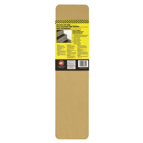 Skid Guard Black/yellow Stair Tread showing back