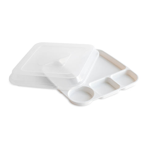 Divided Dinner Tray with Lid 69695