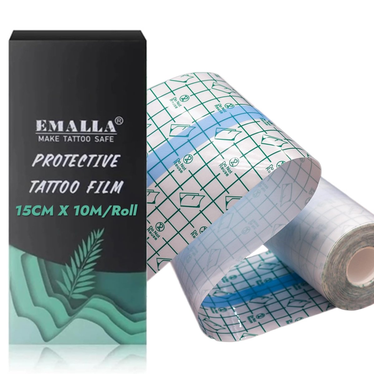 6in x 11yd Second Skin Tattoo Cover Protection Film by Emalla - Tattoo Aftercare Bandage - Tattoo Unleashed