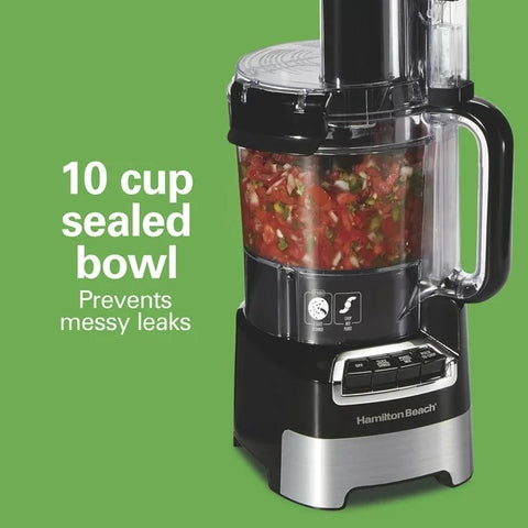 10 cup sealed bowl; Prevents messy leaks