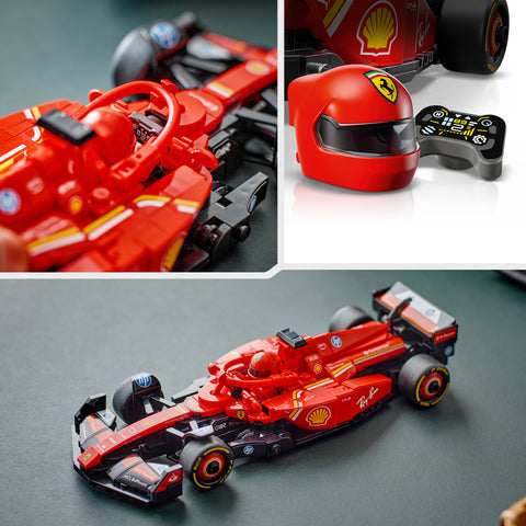 LEGO Speed Champions Ferrari SF-24 F1 Race Car Building Set and Toy Driver 77242