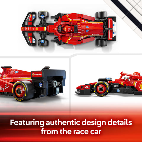 LEGO Speed Champions Ferrari SF-24 F1 Race Car Building Set and Toy Driver 77242