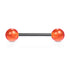 Straight Barbell w/ Acrylic Ball - 14GA