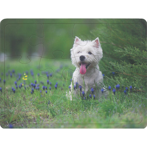 Panting Pup 12-Piece Frame Tray Puzzle CH8600