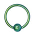 Steel Captive Bead Ring with Dimple Ball - 14GA
