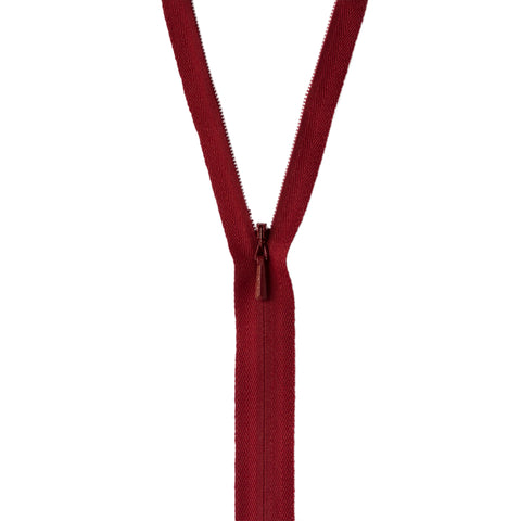 Cranberry Invisible Zipper