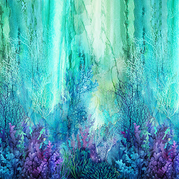 Coral Reef Collection Underwater Cotton Fabric DP28876-66