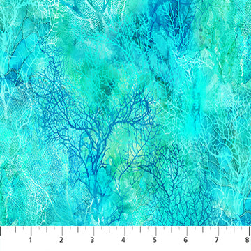 Coral Reef Collection Coral Silhouettes Cotton Fabric DP28881-66