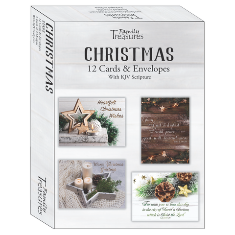 Family Treasures Christmas Stars greeting card box