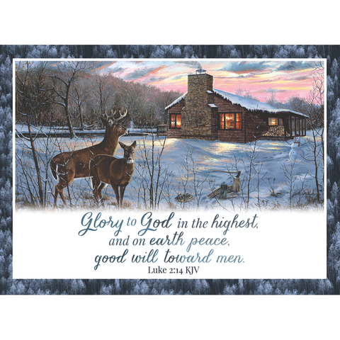 Winter Deer Christmas Boxed Cards FT22718