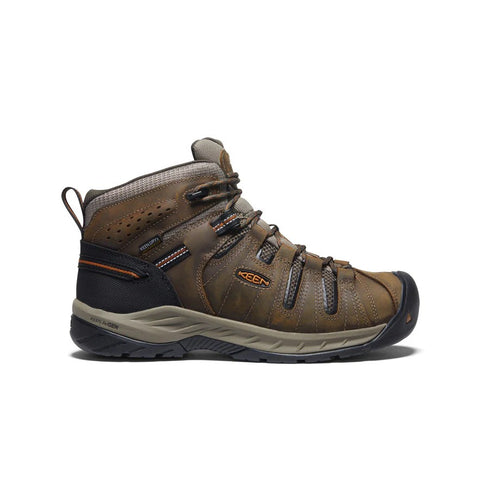 Keen men's Flint II Mid waterproof soft toe work boot