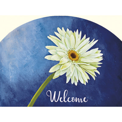 Spring & Summer Outdoor Plaque White Gerbera