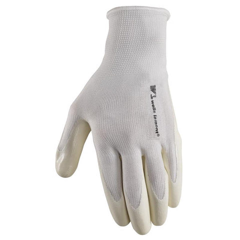 Men's Indoor/Outdoor Dipped Chore Gloves White Large 1 Pair
