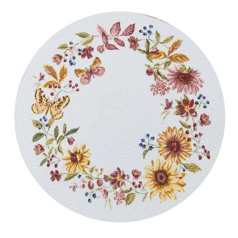 Mulberry Bloom Braided Placemat H8324