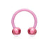 Circular Horse Shoe Barbell Flexible Acrylic - 14GA & 16GA