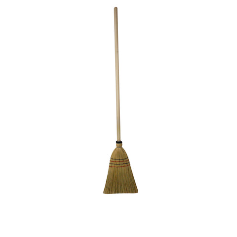 standard corn broom
4 seams.