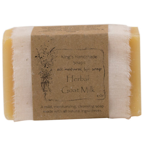 Herbal Goat Milk bar soap.