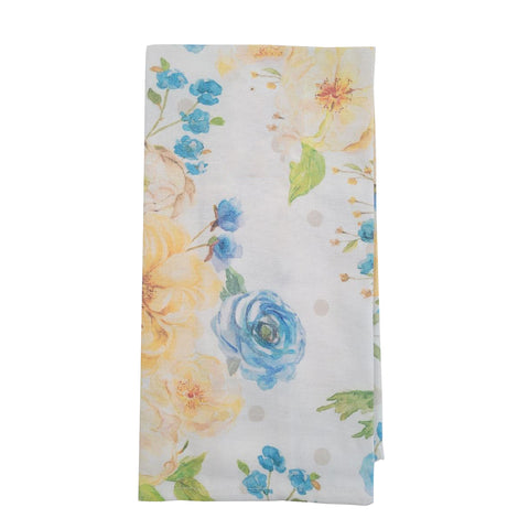 Lemon Zest Floral Kitchen Towel TT24