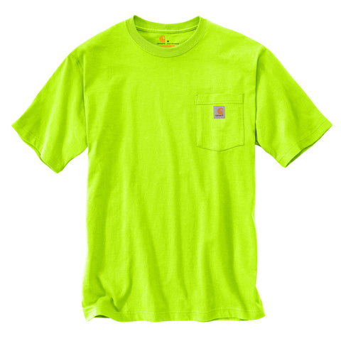 Bright Lime Men's Short-sleeved Pocket T-Shirt K87