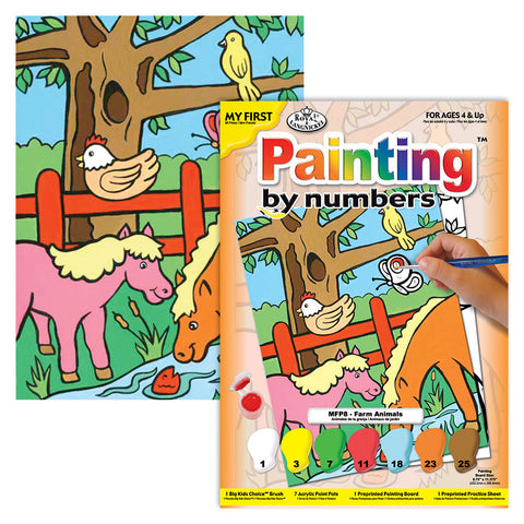 Junior Painting by Numbers Farm Animals MFP8