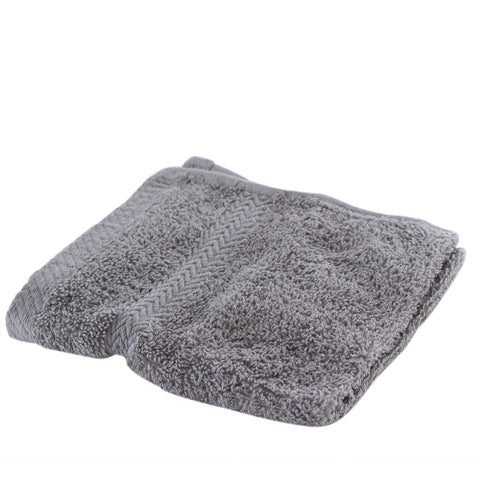 Pearl gray washcloth.